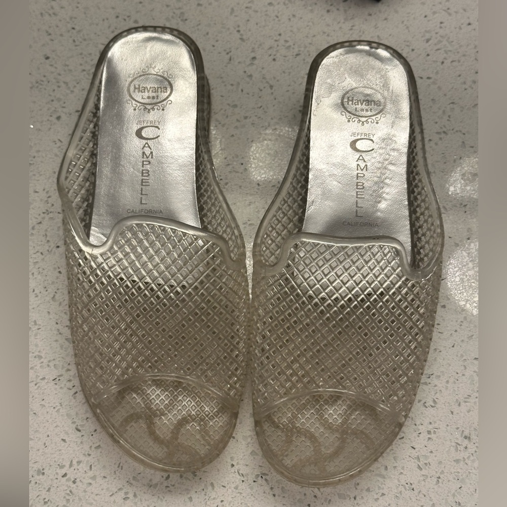 Jeffrey Campbell Euc Clear Jelly Shoes